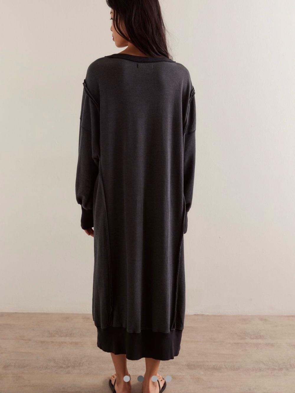 We The Free Charcoal High-Low Sweatshirt Dress - Picture 2 of 8